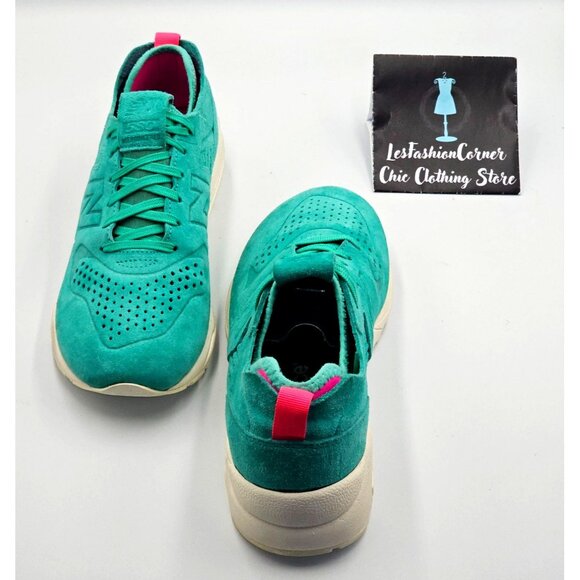 New Balance Women's Teal Blue Suede 580 Deconstructed Running Shoes Size 9 2489 - Picture 14 of 16
